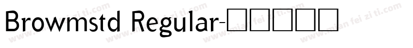 Browmstd Regular字体转换